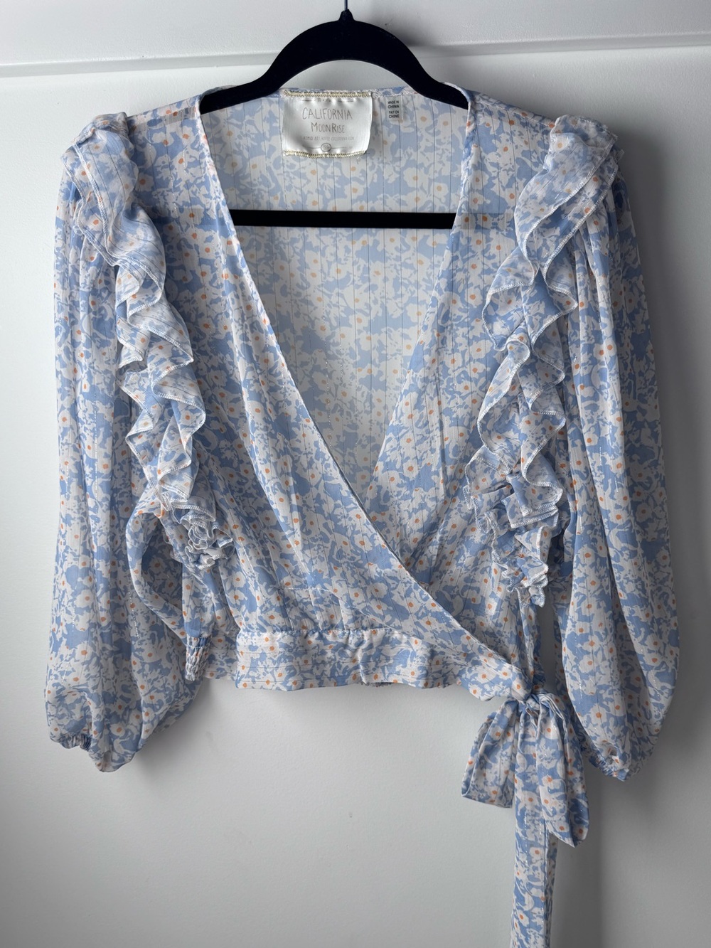California Moonrise Floral Print Blouse